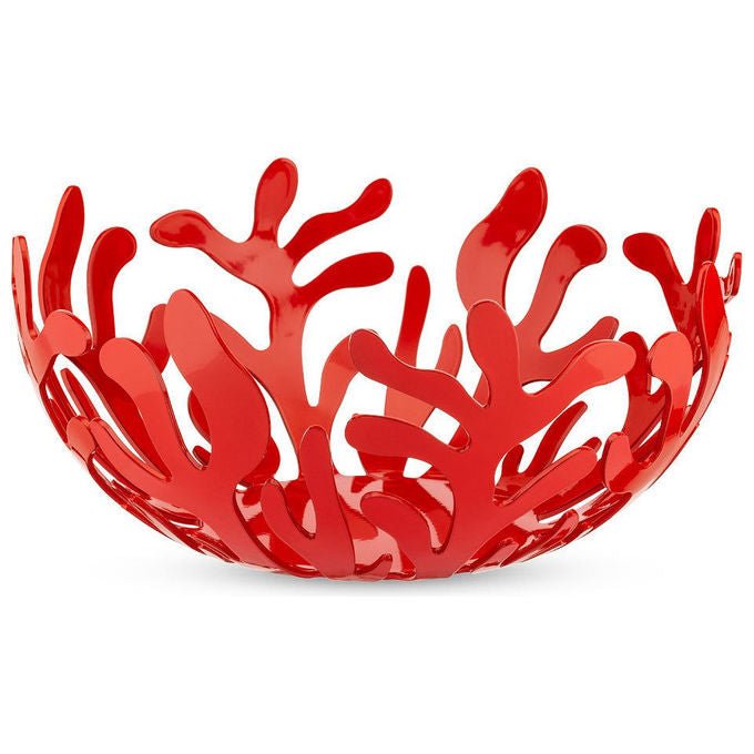 Alessi ESI01-25 Fruttiera Mediterraneo in Acciaio Inox Diametro 25 cm Altezza 9 cm colore Acciaio Lucido