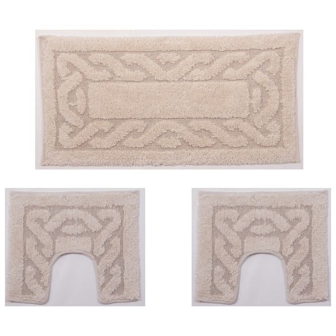 Emmevi Set 3 Tappeti Bagno Dali Colore A (Girovaso+Girobidet+Lavabo)