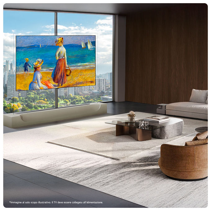 LG OLED77W69LA Wallpaper TV OLED evo AI 4K UHD 77'' Smart TV con Dolby Vision e Atmos 120 Hz colore Marrone