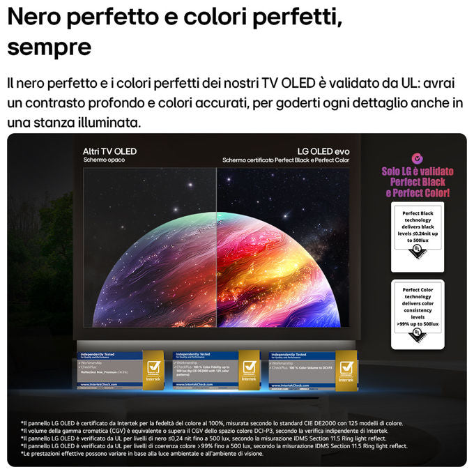 LG OLED77W69LA Wallpaper TV OLED evo AI 4K UHD 77'' Smart TV con Dolby Vision e Atmos 120 Hz colore Marrone