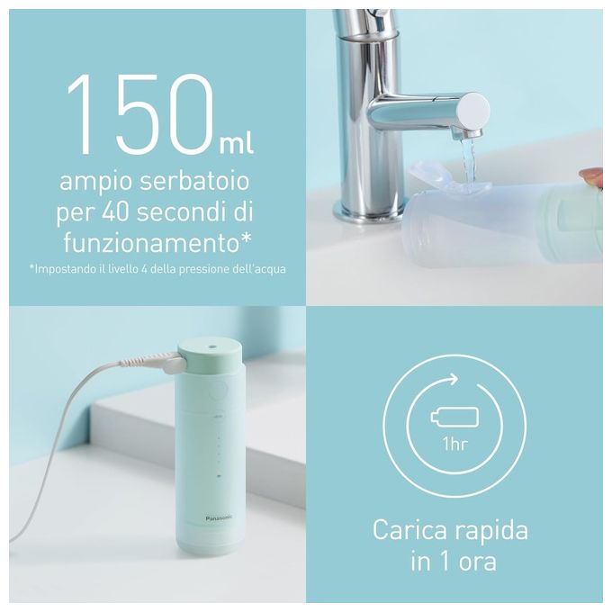 Panasonic EW-DJ4B-G503 Idropulsore Irrigatore Orale Verde