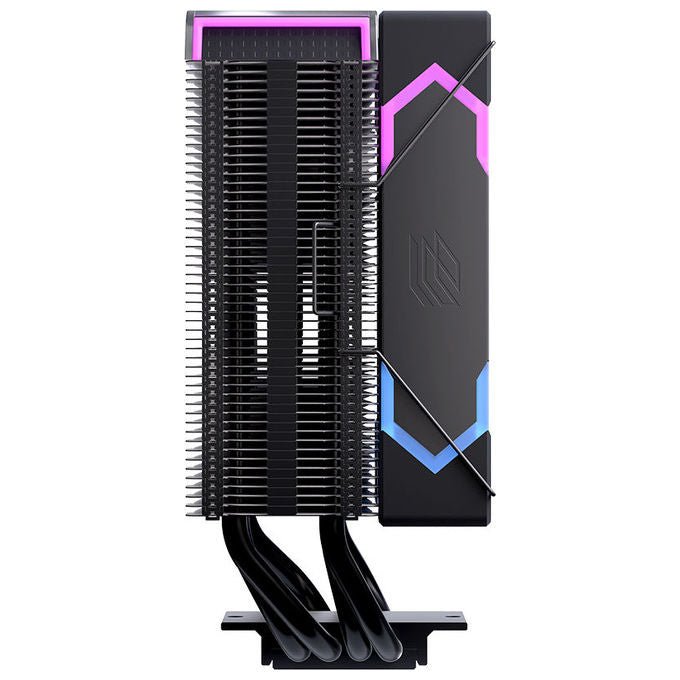 Einarex EXAC-GL-100-R-B Dissipatore Aria 4 Tubi di Dissipazione 1 Ventola RGB LGA 1150-1851 AM4-AM5 colore Nero