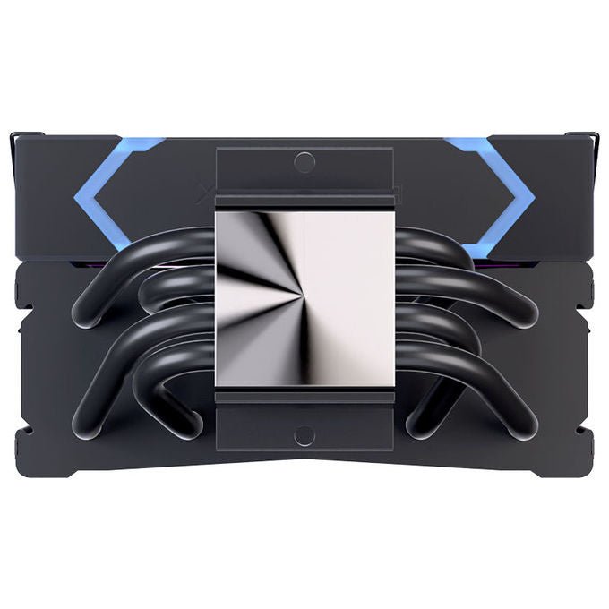 Einarex EXAC-GL-100-R-B Dissipatore Aria 4 Tubi di Dissipazione 1 Ventola RGB LGA 1150-1851 AM4-AM5 colore Nero