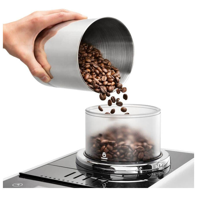 De'Longhi EXAM440.55.W Rivelia Macchina da caffe' Automatica Capacita' serbatoio 1.4 L Pressione 19 bar Potenza 1450 W con sistema latte colore Bianco