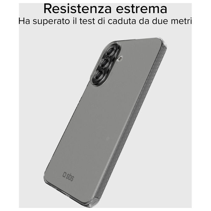 SBS cover Extreme X2 per Samsung Galaxy A57, trasparente, anti shock, TPU, bordi rinforzati, drop test 2 metri