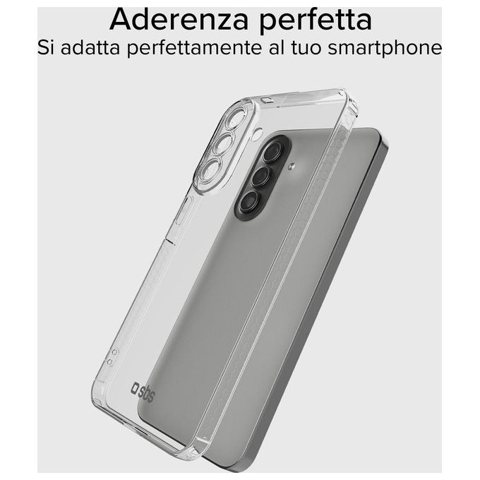 SBS cover Extreme X2 per Samsung Galaxy A57, trasparente, anti shock, TPU, bordi rinforzati, drop test 2 metri