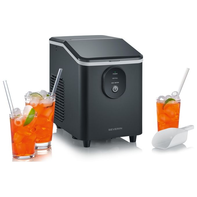 Severin EZ7415 Kostkarka do lodu 120 W 1.2 L 8 kostek w 8 minut automatyczne wy??czanie 50 dB kolor Czarny