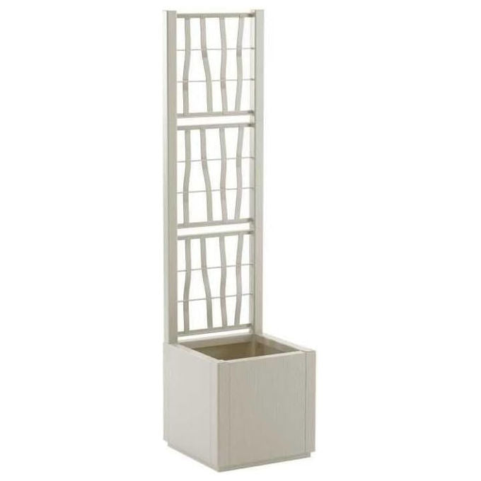 Stefanplast Fioriera Ethica Gesso con Spalliera 36x36 h140