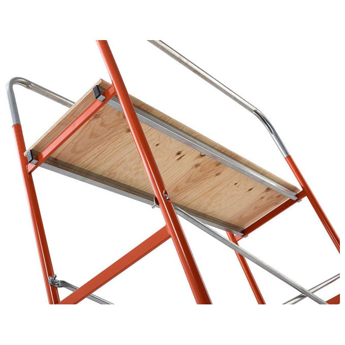 GIERRE F0015 Kreo Scaffolding portatile Acciaio Capacita' 120 Kg con Ruote colore Arancione
