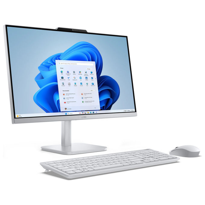 Lenovo F0JN0040IX All in One A 100 PC All-in-one Display 23.8'' FHD Risoluzione 1920x1080 Processore Intel N100 RAM 8GB SSD 512GB Windows 11 Home colore Grigio