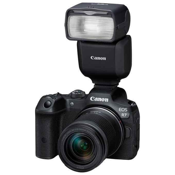 Canon 6579C002 Speedlite EL-10 Flash per Videocamera Numero Guida 40 Wireless Radio fino a 30 m Testa Orientabile 90° Verticale 330° Orizzontale Alimentazione 4 Stilo AA colore Nero