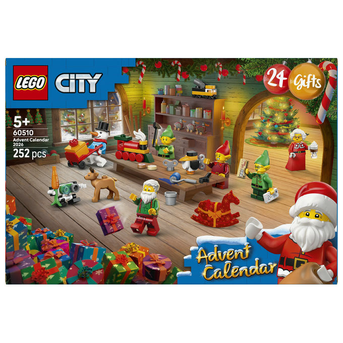 Lego 60510 Calendario dell'Avvento 2026 Set da Costruzione con 24 Sorprese 252 Pezzi colore Multicolore
