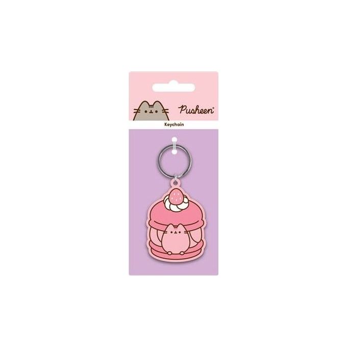 Pyramid International 76280 Pusheen Portachiavi in PVC con Design a Fragola colore Rosso