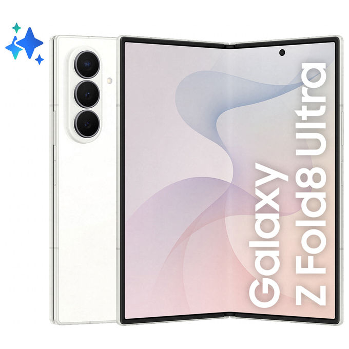 Samsung SM-F976BZWCEUE Galaxy Z Fold8 Ultra Smartphone 512GB RAM 12GB Fotocamera 200 MP Batteria 5000 mAh Processore Snapdragon 8 Elite Gen 5 colore Crema