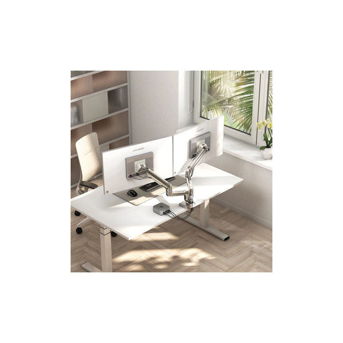 Alogic F35MMA2 Supporto per Monitor da Scrivania con Rotazione 360° Inclinazione Regolabile e Gestione Cavi colore Nero