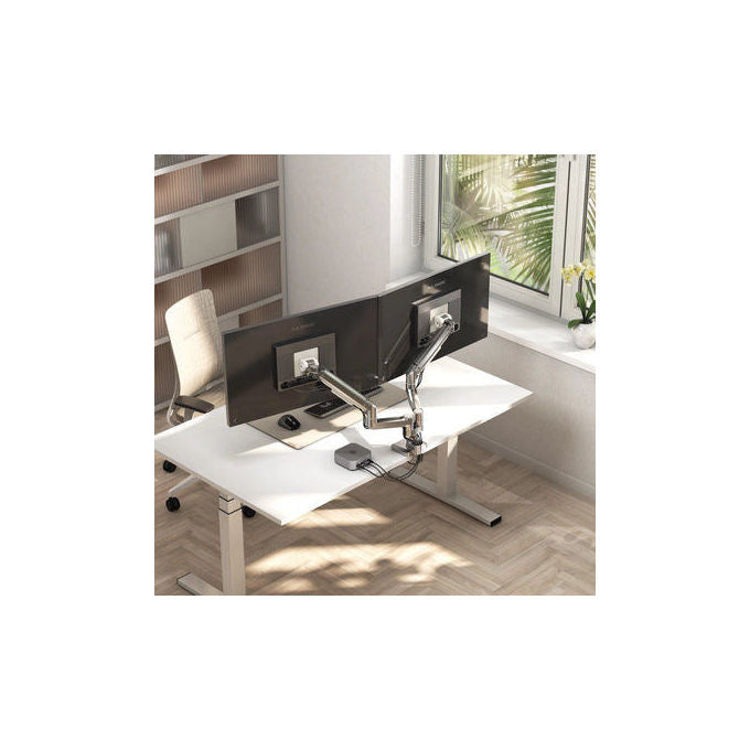 Alogic F35MMA2 Supporto per Monitor da Scrivania con Rotazione 360° Inclinazione Regolabile e Gestione Cavi colore Nero