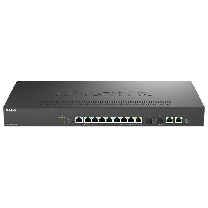 D-Link DMS-1250-12TP-E Switch di rete Gestito 10 porte 2.5G Ethernet 8 porte PoE 240 W colore Nero