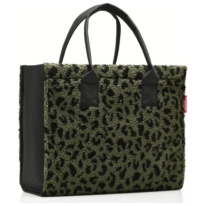 Reisenthel 4012013748844 Daily Shopper Borsa per la spesa in poliestere riciclato 100% con scomparto interno con cerniera e portabottiglia integrato colore Beige