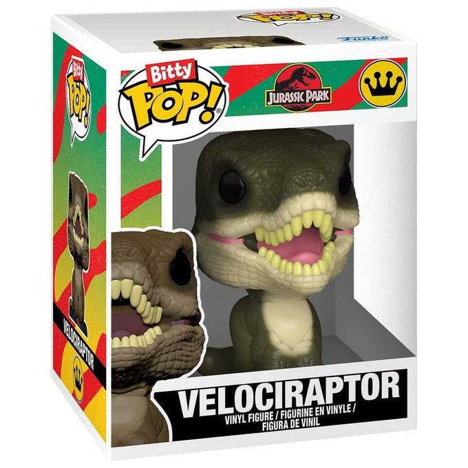 Funko FK94199 Bitty Pop! Figure da Collezione in Vinile 2 cm - Pack 2 Unita' con Velociraptor e Brachiosaurus da Jurassic Park colore Multicolore