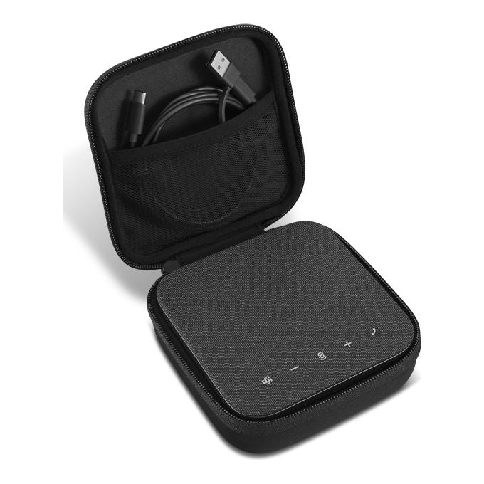 Lenovo 4Y71Q47766 Wireless Speakerphone 6000 Altoparlante Vivavoce Bluetooth 5.3 8 Microfoni Cancellazione Rumore Batteria 12 h USB Tipo-C colore Nero