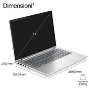 HP DQ6M8AT ProBook 4 G2i Computer portatile Intel Core 5 16 GB LPDDR5x 512 GB SSD Wi-Fi 7 Windows 11 Pro colore Argento