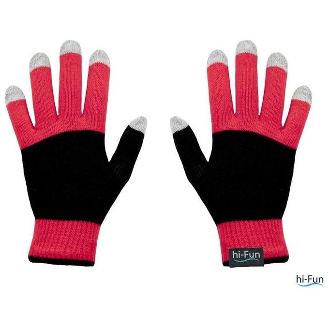 Hi-Glove Guanti per Dispositivi Touch Man Red