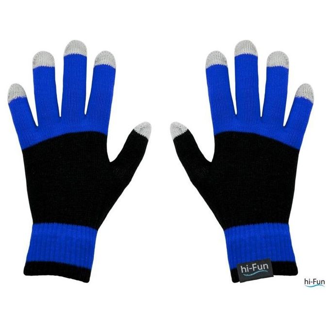 Hi-Glove Guanti per Dispositivi Touch Woman Blu