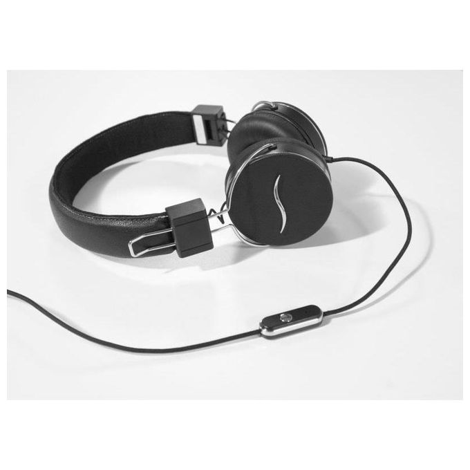 HI-FUN Cuffie Professionali Rivestite in Tessuto Nappa Black per Audio di Alta Qualita' e Comfort Duraturo