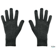 HI-FUN Guanti Hi-Glove Classic per Donna Grigio Scuro con Tecnologia Capacitiva per Dispositivi Touch durante l'Inverno