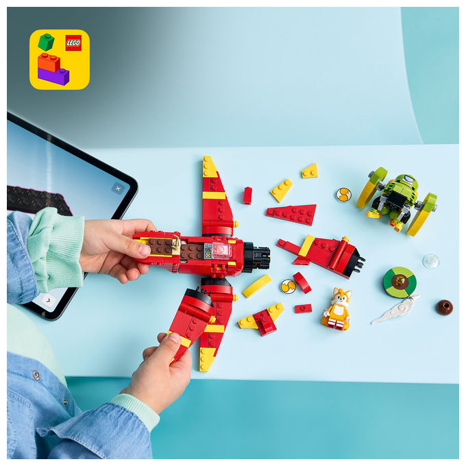 Lego 77119 Sonic the Hedgehog Set da Costruzione Tornado-1 di Tails con 2 Personaggi e Smeraldo del Caos 310 Pezzi colore Multicolore