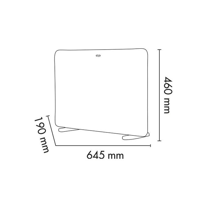 Argo Fancy Termoconvettore da Parete o Pavimento in Vetro Temperato 1400W Bianco