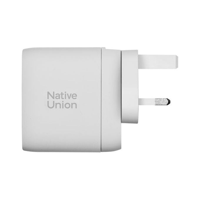 Native Union FAST-PD67-WHT-2CA Fast Gan Charger Pd 67W Caricatore con 2 Porte USB-C e 1 USB-A 67 W Bianco