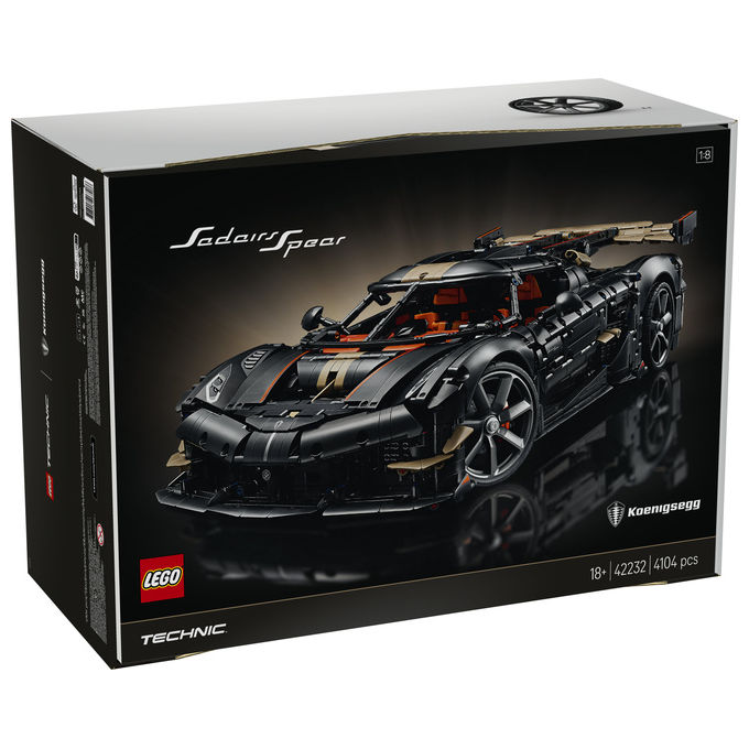 Lego 42232 Technic Kit di Modellismo per Adulti con 4104 Pezzi Motore V8 Pistoni Cambio 9 Rapporti Sospensioni Triplex Modalita' Ghost colore Multicolore