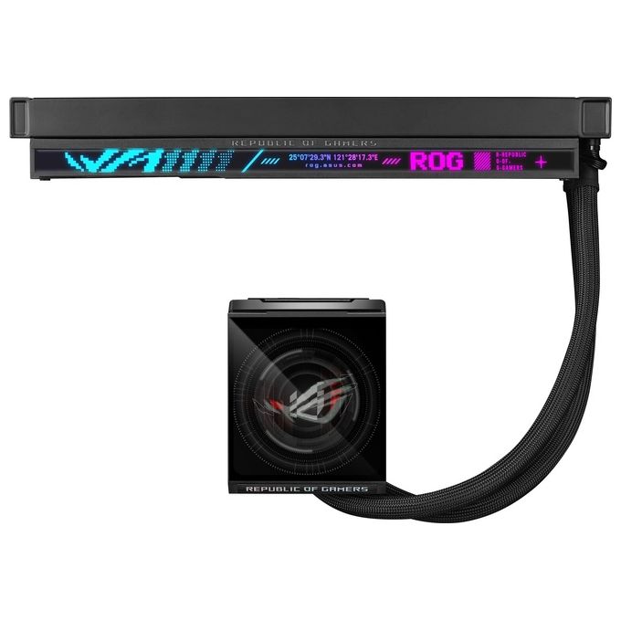 Asus 90RC01M1-B0EAY0 ROG Strix LC IV 360 ARGB LCD Raffreddatore di liquidi tutto in uno 12 cm colore Nero
