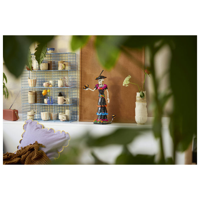 Lego 21372 LEGO Ideas Kit Modellismo per Adulti con Scheletro Fiori Finti e Farfalle Monarca 1212 pezzi colore Multicolore