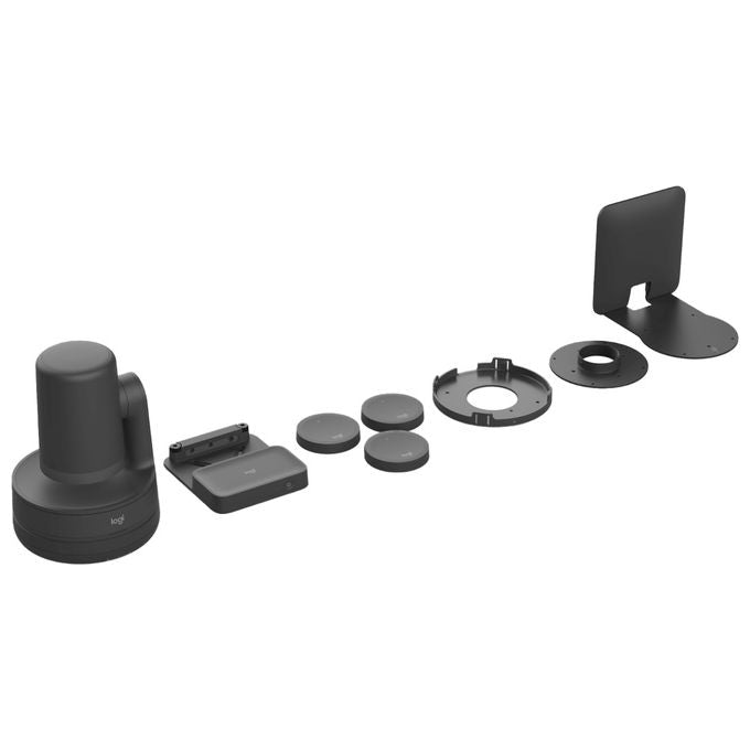 Logitech 991-000553 Rally Camera Streamline Kit Fotocamera conferenza Full HD 1080p@60fps Zoom digitale 15x Angolo di campo visivo 90° colore Nero