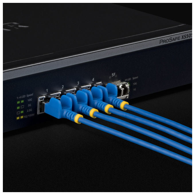 StarTech.com N6APATSTP34GRS15CM Cavo Patch RJ-45 M a RJ-45 M 0.15 m Cat6a U-FTP STP 10 GbE Oro su Rame TPE Rotondo Antiaggrovigliamento colore Grigio