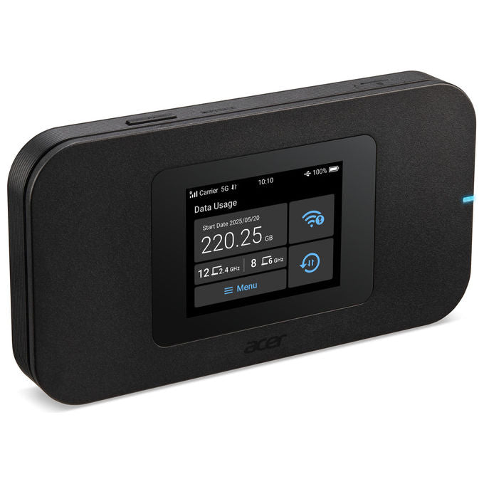 Acer FF.G34TA.001 Connect Enduro M4D Router portatile Wi-Fi 6 5G Dual-band 2.4 GHz 5 GHz NanoSIM eSIM colore Nero