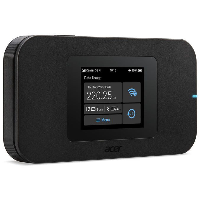 Acer FF.G34TA.001 Connect Enduro M4D Router portatile Wi-Fi 6 5G Dual-band 2.4 GHz 5 GHz NanoSIM eSIM colore Nero