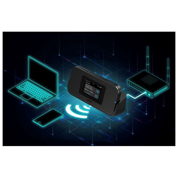 Acer FF.G34TA.001 Connect Enduro M4D Router portatile Wi-Fi 6 5G Dual-band 2.4 GHz 5 GHz NanoSIM eSIM colore Nero