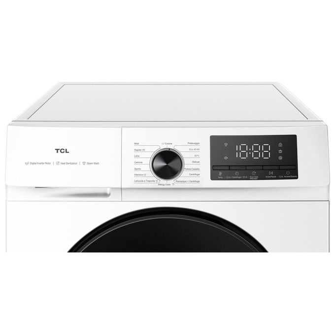 TCL Serie F3 Lavatrice 9 Kg Classe A meno 10% con funzione Vapore
