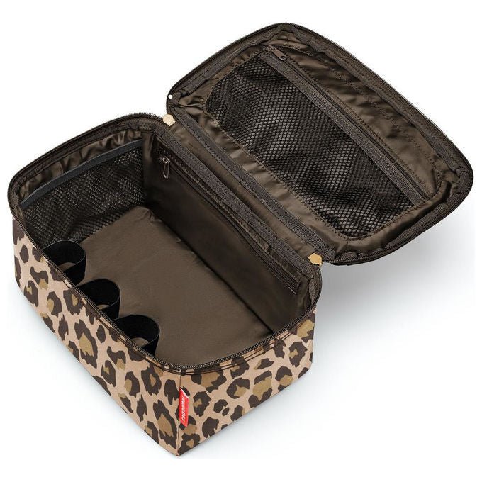 Reisenthel FF6048 Beautycase Necessaire impermeabile in poliestere riciclato con tasca interna in rete colore Leo Macchiato