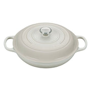 Le Creuset 0024147303503 Evolution Tegame basso Rotondo 3.5 L ghisa vetrificata per forno piano cottura elettrico vetroceramica gas induzione colore Meringue