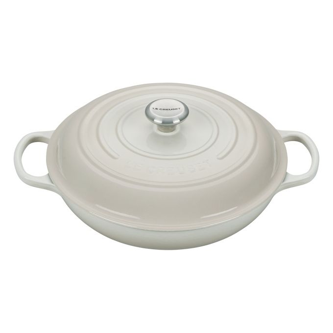 Le Creuset 0024147303503 Evolution Tegame basso Rotondo 3.5 L ghisa vetrificata per forno piano cottura elettrico vetroceramica gas induzione colore Meringue