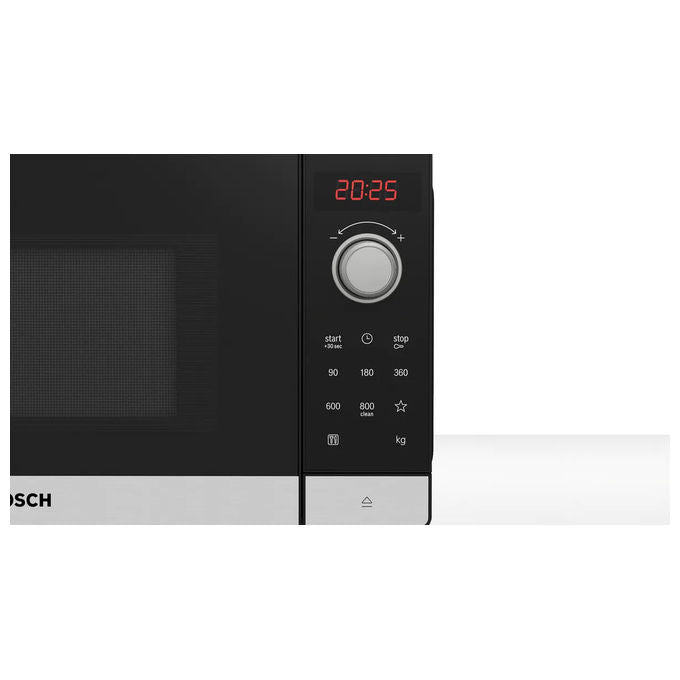 Bosch FFL023MS2 Serie 2 Forno a microonde Solo microonde 20 L 800 W con scongelamento automatico e protezione bambini colore Nero Acciaio inossidabile