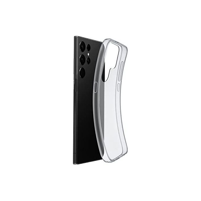 Cellular Line Cover Fine per Galaxy S23 Ultra Cover in gomma morbida ultra sottile e trasparente
