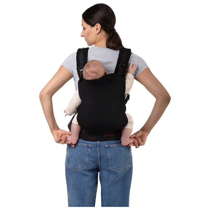 MoMi FLOW COLLET Marsupio Ergonomico 3 48 mesi 4 20 Kg 2 posizioni cappuccio rimovibile colore Nero