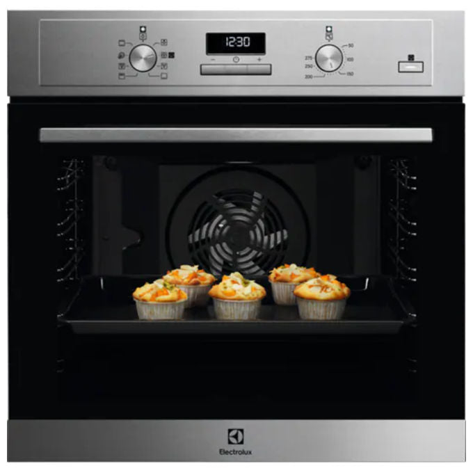 Electrolux COD3S40X Serie 600 – Forno da Incasso Multifunzione a Vapore, 72 L, Classe A, Funzione Pizza e Cottura Assistita, Acciaio Inox Antimpronta