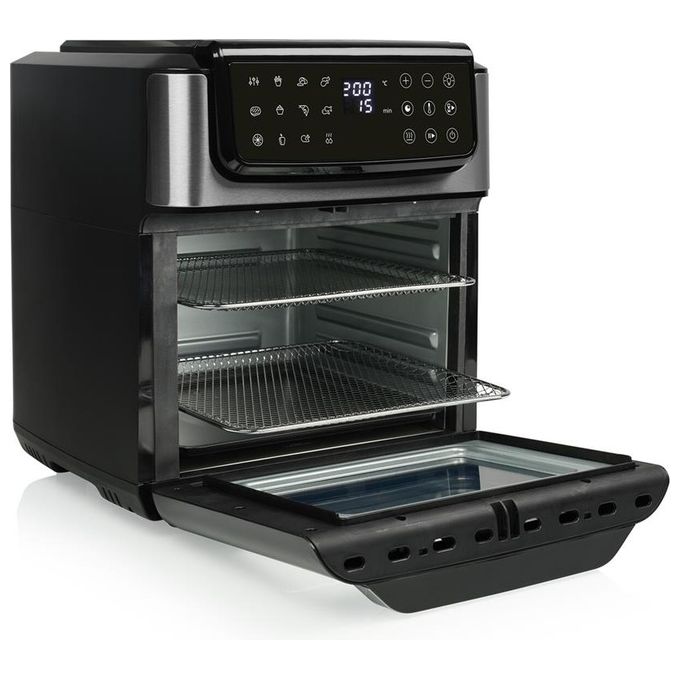 Tristar FR-9068 - Friggitrice ad aria 12 L, 1800 W, 13 programmi preimpostati, display digitale, tecnologia ad aria calda (hot air), colore nero-inox