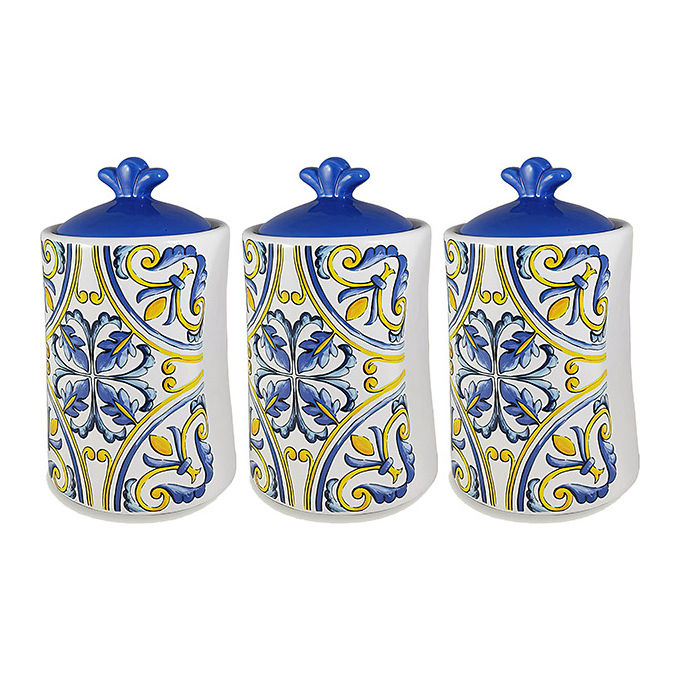 Frescura Vietri Barattolo in Ceramica 3 Pezzi